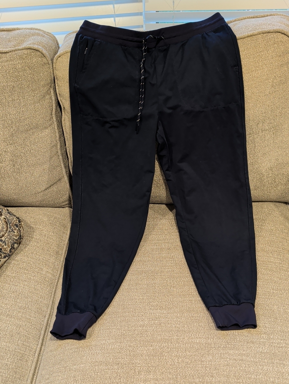 Zella Men's Navy Blue Athletic Joggers with Drawcord